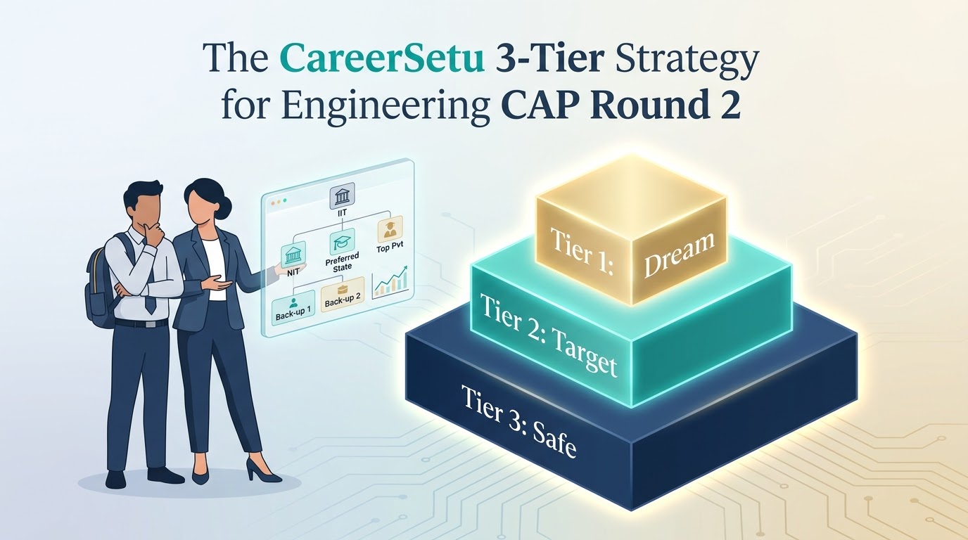 The CareerSetu 3-Tier Strategy for Engineering Admission Cap Round 2